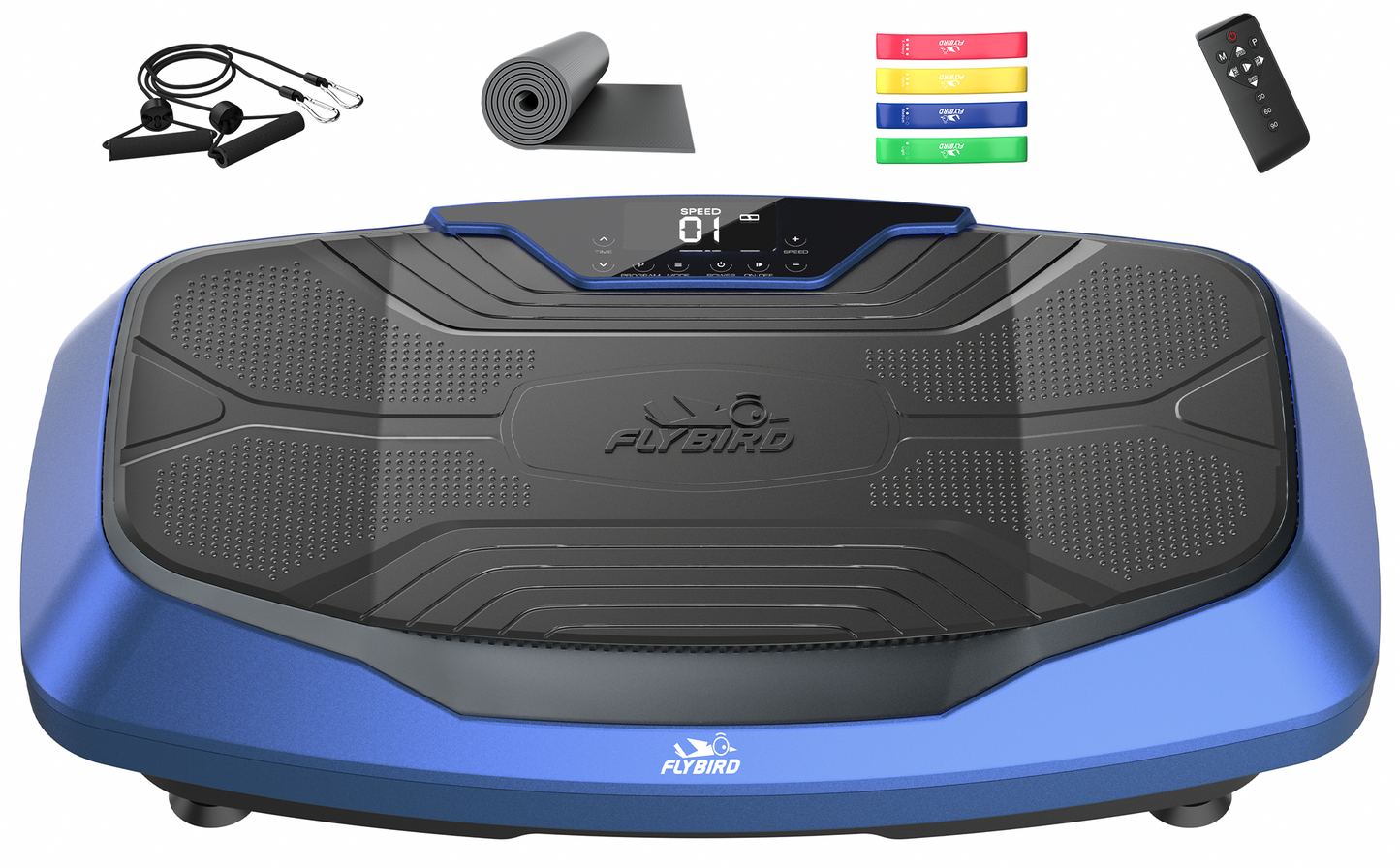 FLYBIRD 4D Vibration Plate: Triple Motors, 500lb Capacity - For Bone Strength & Lymphatic Drainage