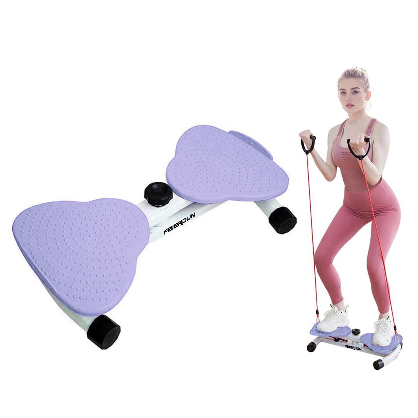 UPGO Exercise Twist Boards,Waist Twister Machine Exercise,Balance Board for Foot Massage and Weight Loss(Blue)