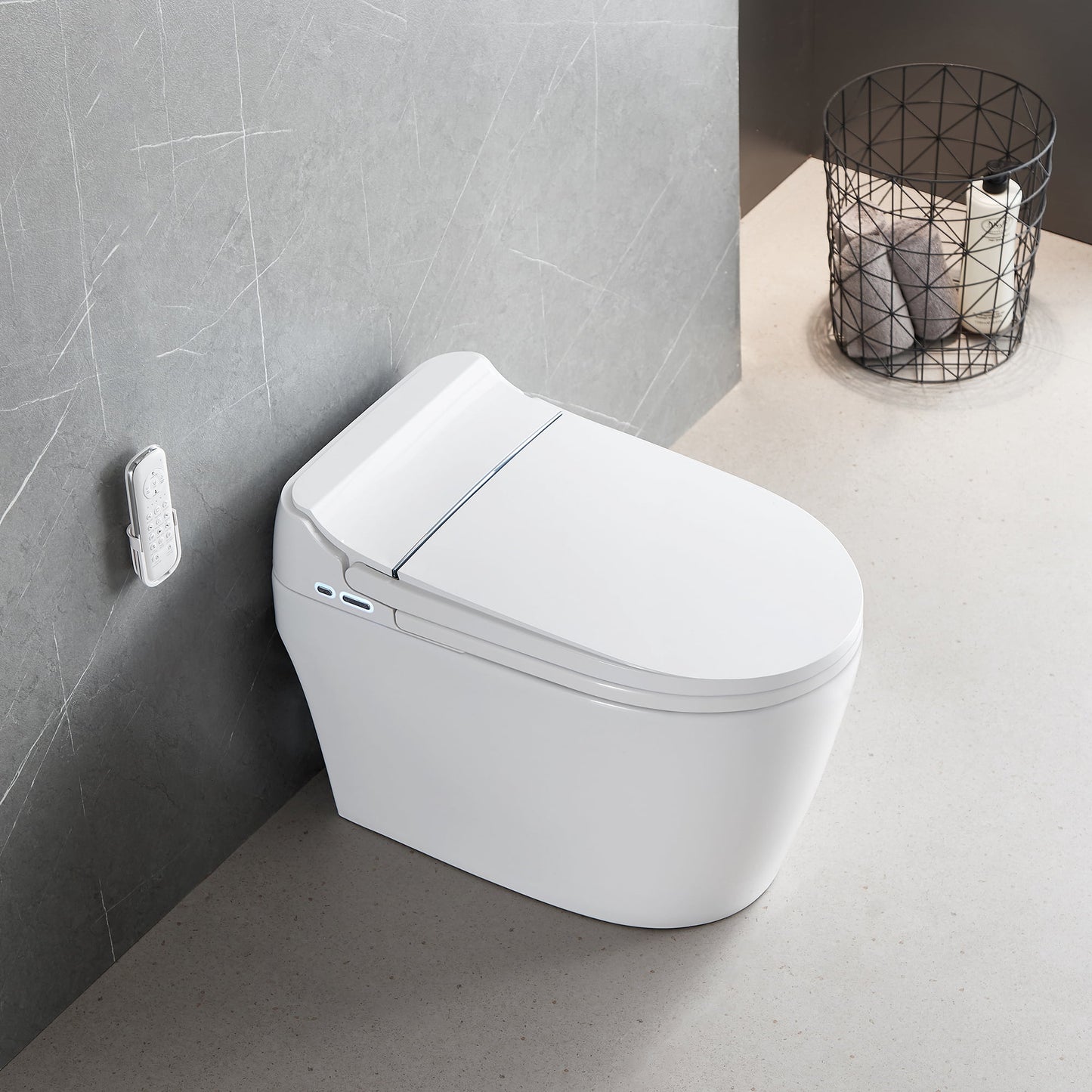 UKEEP 2023 one-piece Smart Toilet with Advance Bidet And Soft Closing Seat, Auto Dual Flush, UV-LED Sterilization, Heated Seat, Warm Water and Dry