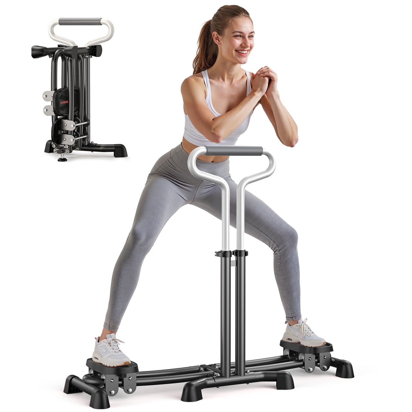 UPGO Ski Exercise Machine Leg Exerciser Pelvic Muscle Hip Trainer for Gym Home Workout, 1 Count