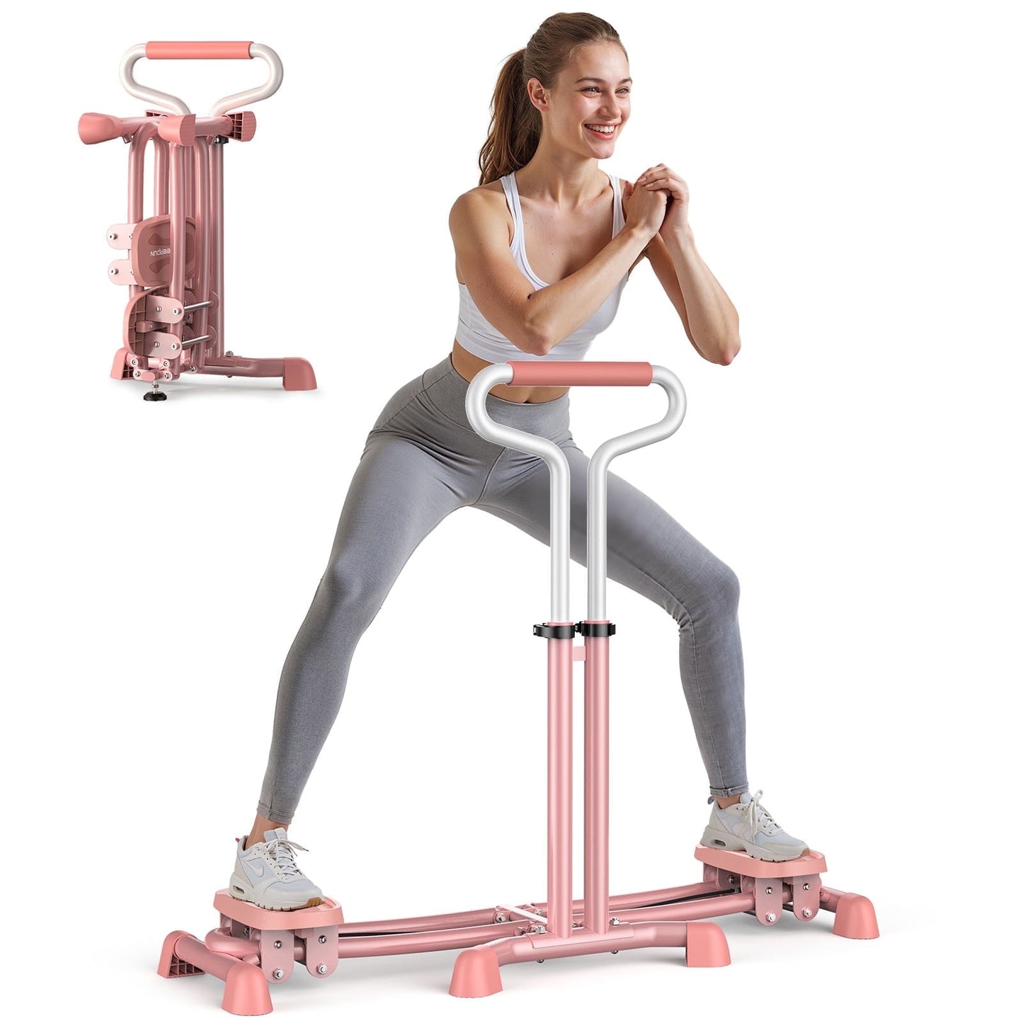 UPGO Ski Exercise Machine Leg Exerciser Pelvic Muscle Hip Trainer for Gym Home Workout, 1 Count
