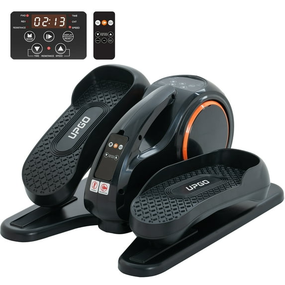 Under Desk Ellipticals Electric, Elipse Leg Exerciser for Seniors Fully Assembled, Seated Pedal Exerciser with Remote Control & Non-Slip Pedals
