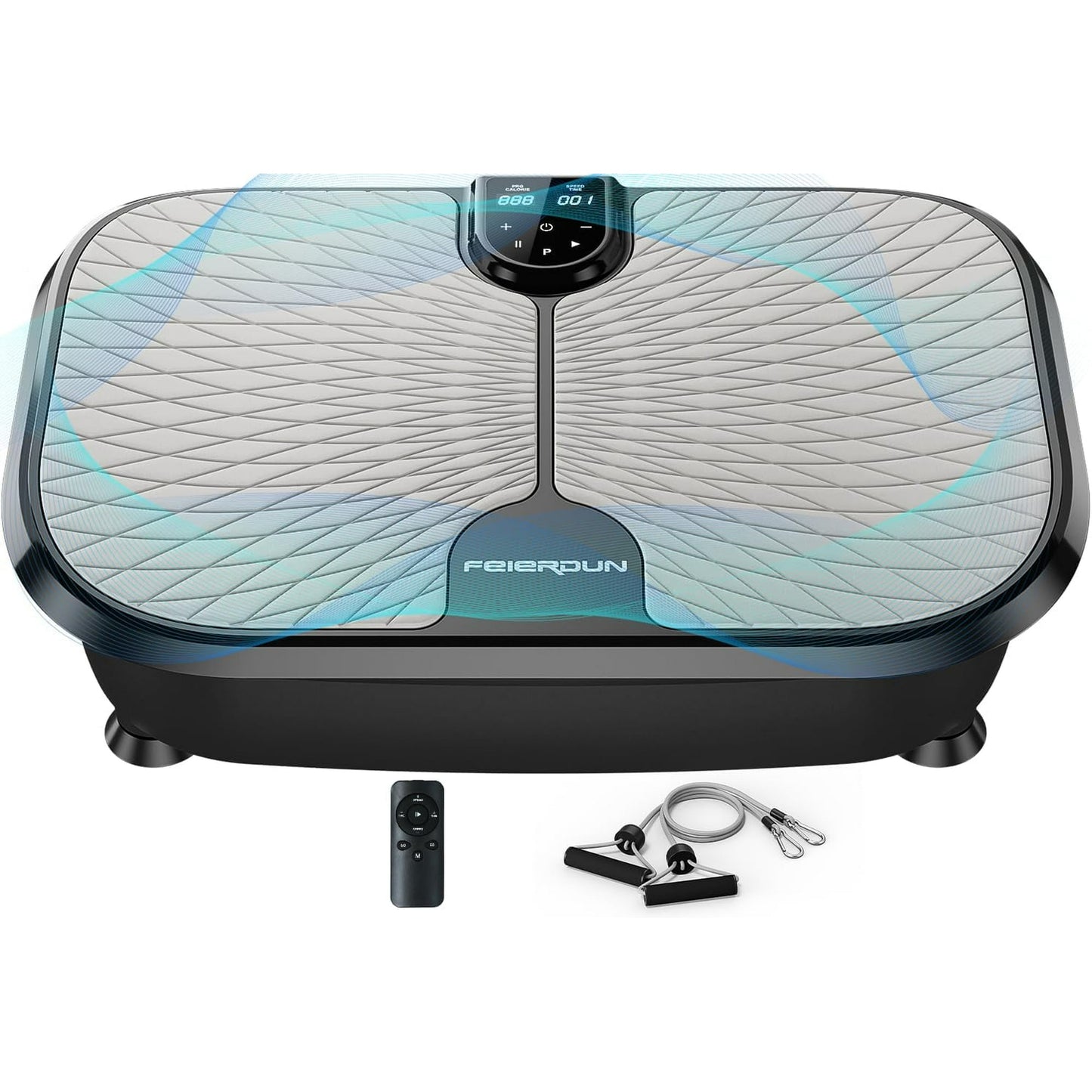 UPGO Vibration Platform Machine, full Body Workout Vibration Fitness Platform, with Loop Bands & Remote