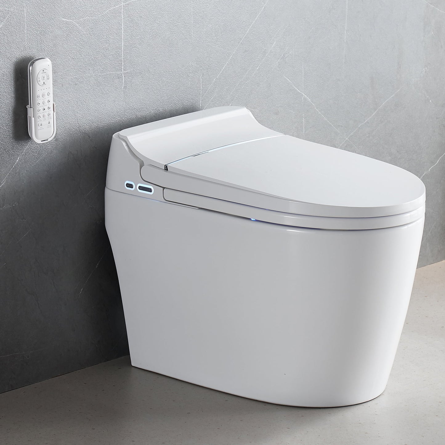 UKEEP 2023 one-piece Smart Toilet with Advance Bidet And Soft Closing Seat, Auto Dual Flush, UV-LED Sterilization, Heated Seat, Warm Water and Dry