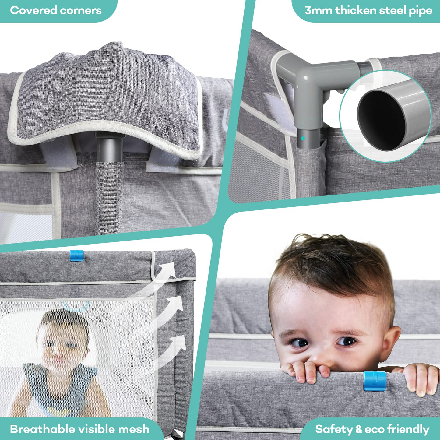 WAYPLUS Baby Playpen
