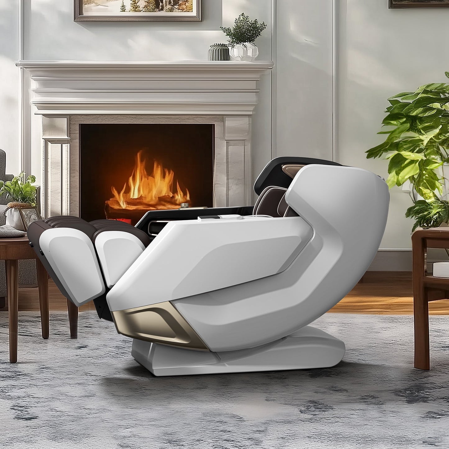 4D massage chair with APP Control, 55" SL Track, 3 zero gravity modes