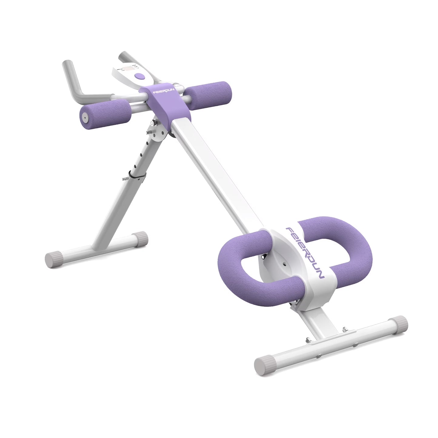 UPGO Foldable&Adjustable Ab Machine Full Body Workout for Home Gym, Core & Abdominal Trainer Fitness Equipment for Body Shaping with LCD Display, 220LBS Weight Capacity and 4 Incline angels