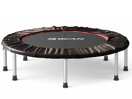 BCAN 40'' Foldable Mini Trampoline Fitness Trampoline with Safety Pad,Rebounder Exercise Trampoline for Adults Indoor/Garden Workout,Max Load 330lbs