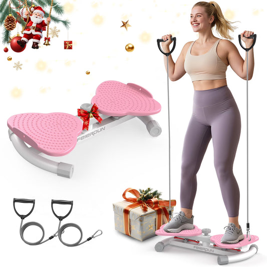 UPGO Exercise Twist Boards,Waist Twister Machine Exercise,Balance Board for Foot Massage and Weight Loss(Pink)