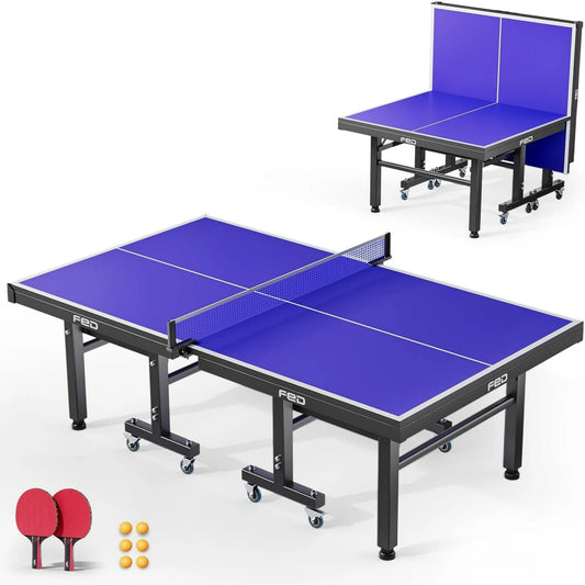 Ping Pong Table, Tabletop Professional Ping Pong Table with Quick Clamp Net and ping Pong Paddle, Tournament Quality, 10 Minute Easy Assembly, Weatherproof Indoor & Outdoor
