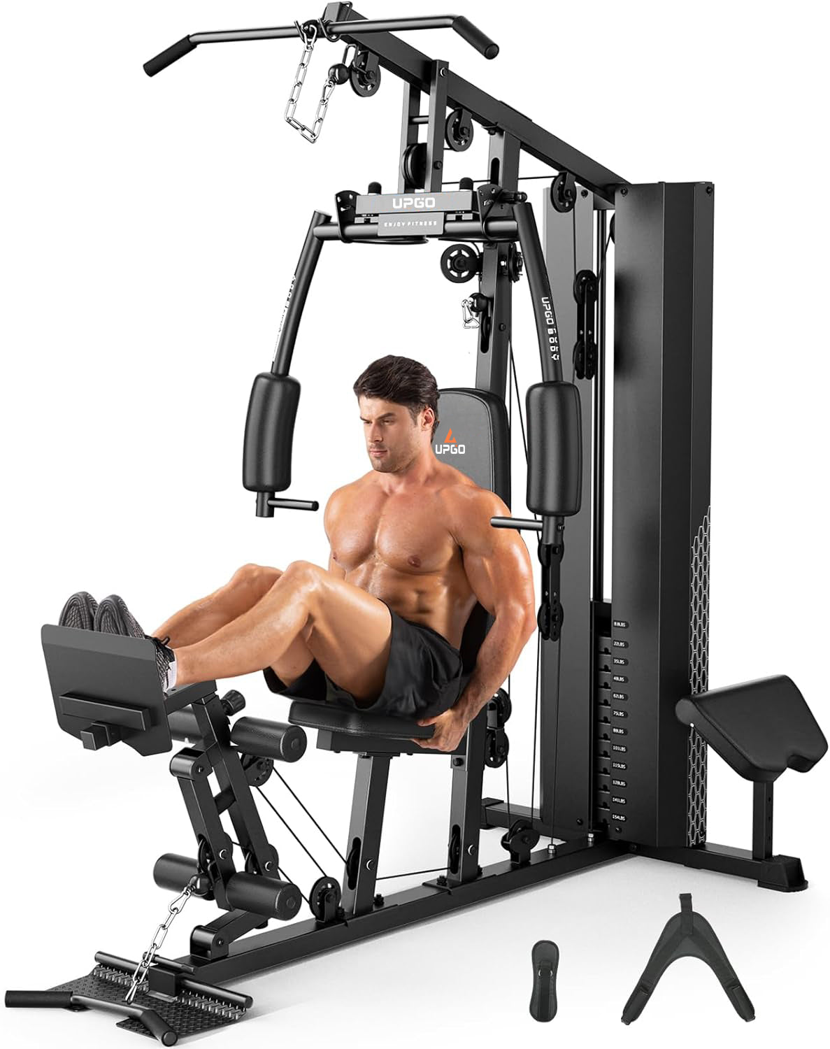 UPGO Home Gym Station Multifunctional Full Body Workout Equipment for Home Exercise Fitness