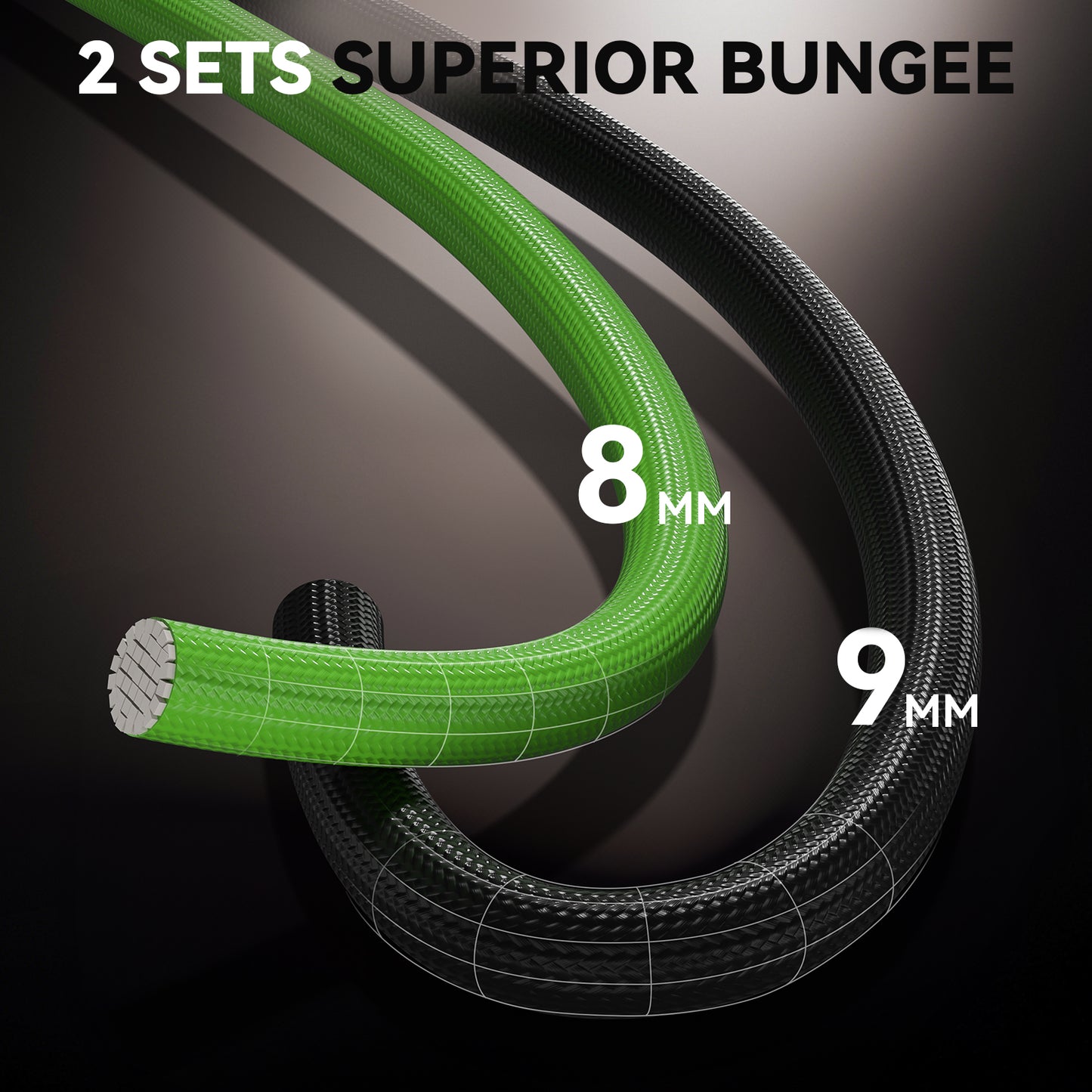 BCAN 500 LBS Soft Land Mini Trampoline, 40" Fitness Trampoline, Bungees(2 Sets), T Shape Adjustable Foam Handle, Stable, Quiet Exercise Rebounder for Kids Adults Indoor/Garden Workout