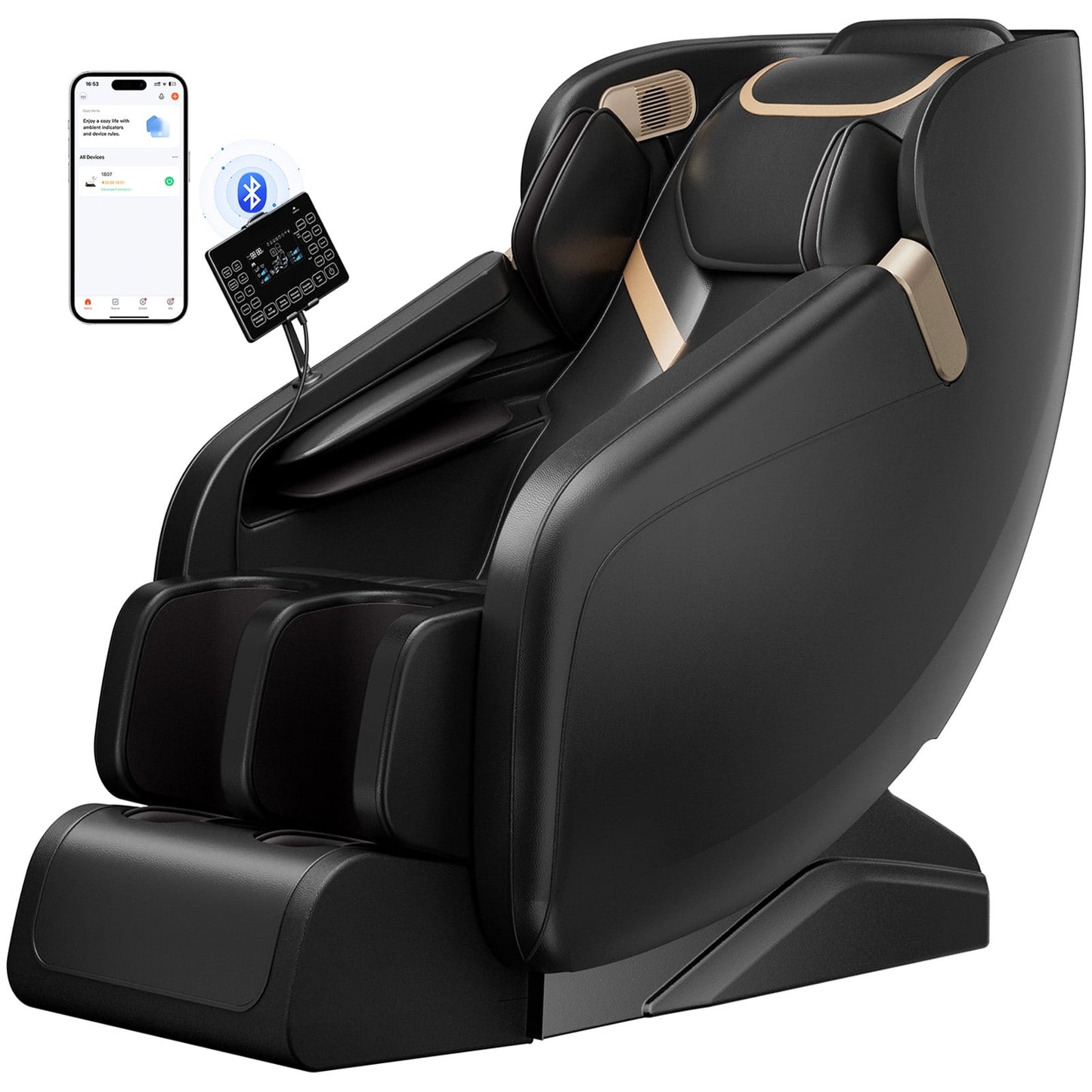 4D Massage Chair Full Body,Zero Gravity Massage Chair with Heat and Foot Massage,Full Body Massage Recliner Chair with Airbags, Kneading, Bluetooth, LCD Touch Control