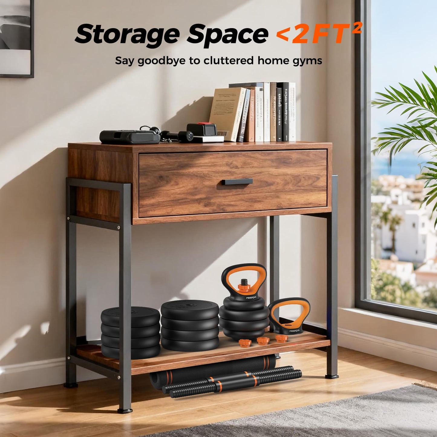 UPGO Adjustable Dumbbells,90lbs Free Weight Set with Connector,5 in1 Dumbbells Set as Barbell,Kettlebell,Push up Stand,Weight Plate,Fitness Exercises for Home Gym Suitable Men/Women