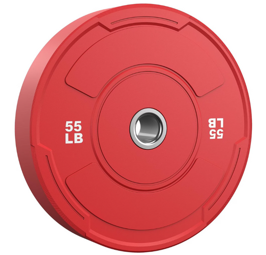 2-Inch Olympic Bumper Plates Set, Colored Virgin Rubber Weight Barbell Plates for Strength Training, Home Gym Weightlifting