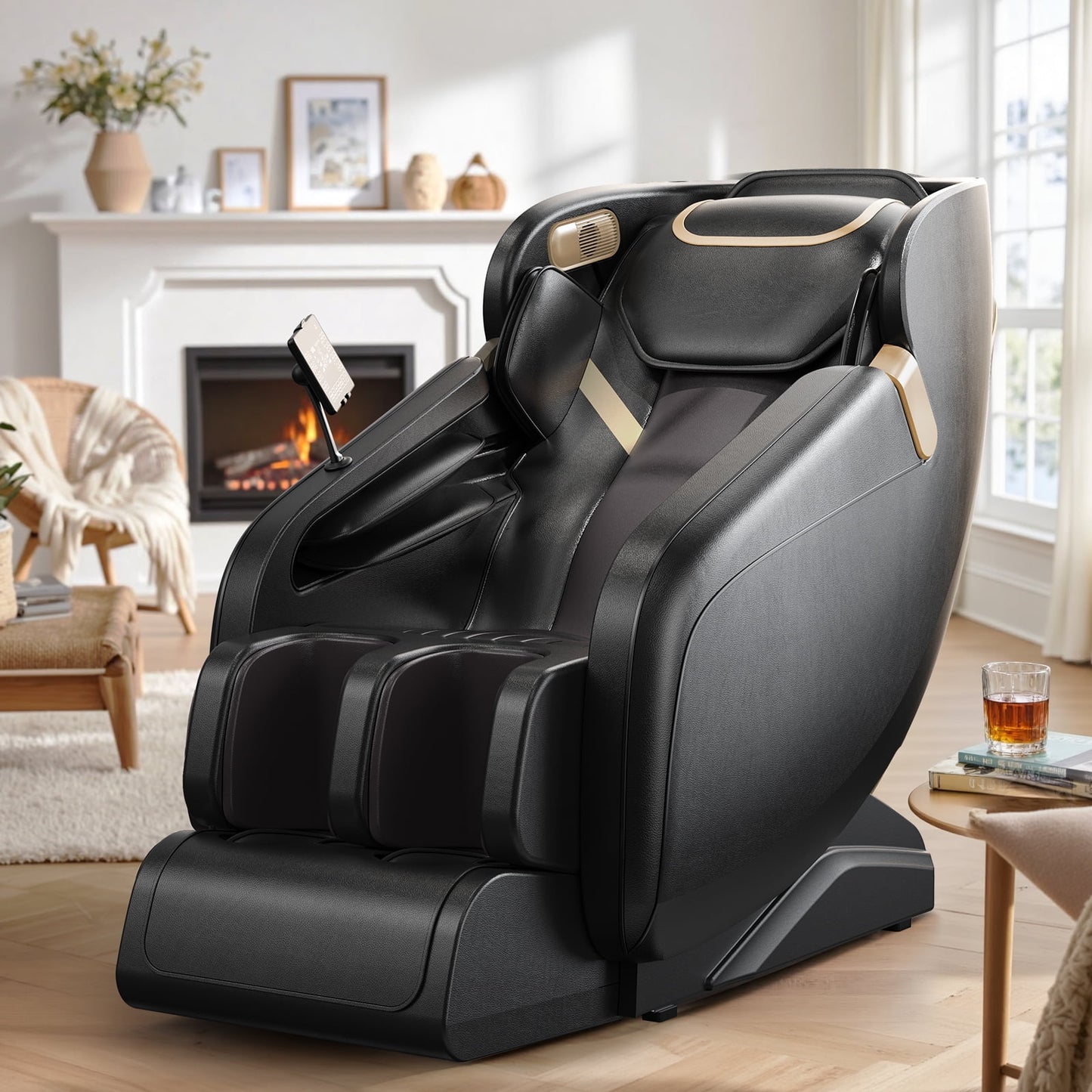 4D Massage Chair Full Body,Zero Gravity Massage Chair with Heat and Foot Massage,Full Body Massage Recliner Chair with Airbags, Kneading, Bluetooth, LCD Touch Control