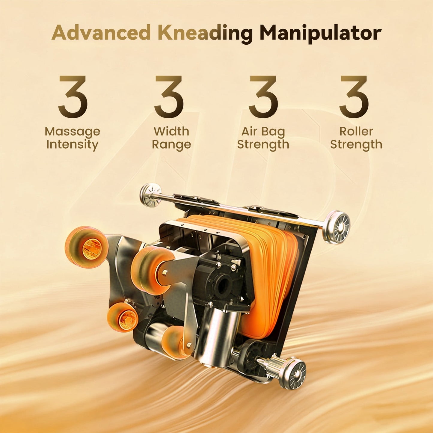 4D SL Track Massage Chair with 3 Zero Gravity Modes, APP Control,Leather