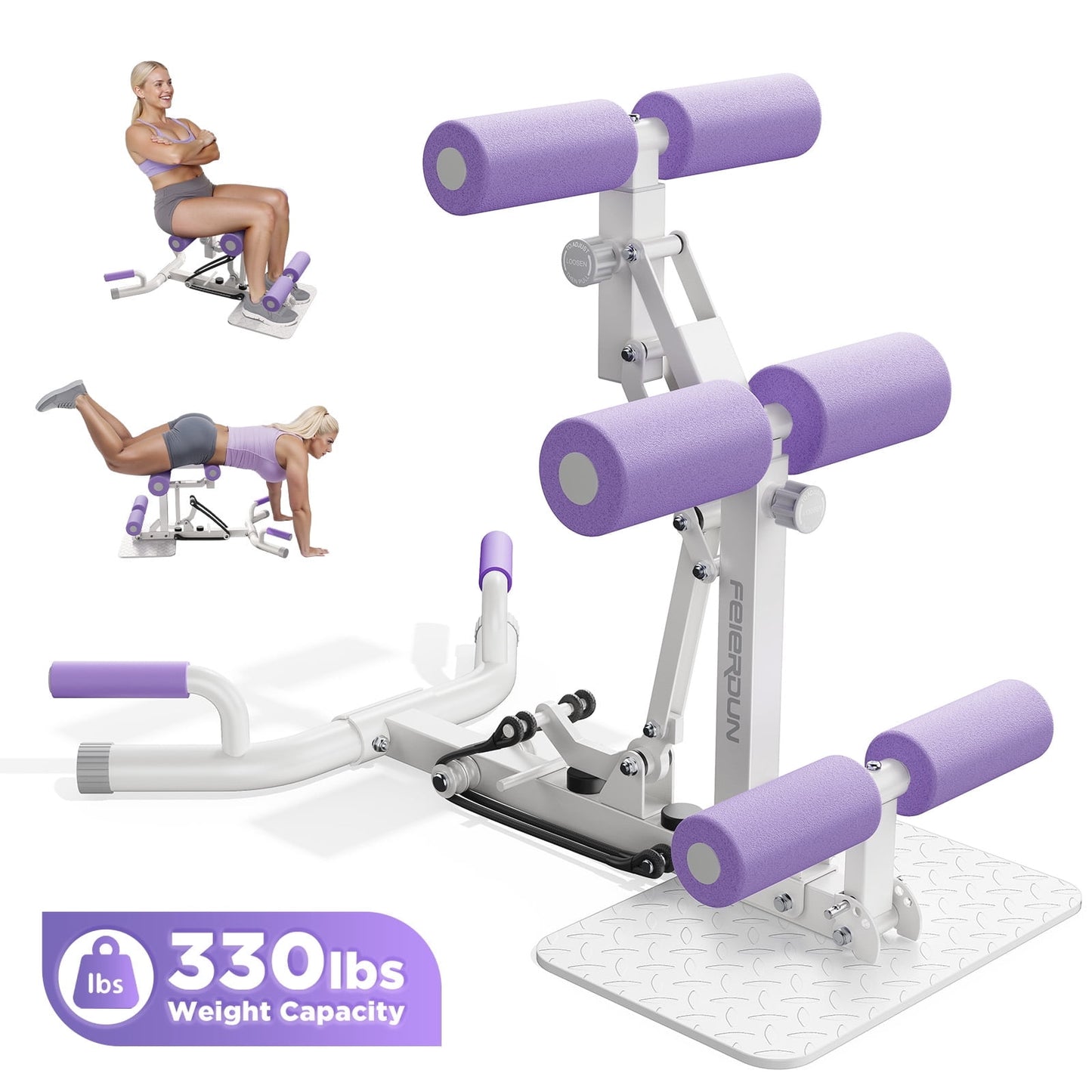 Upgo 300 LBS Weight Capacity Leg Stretch Machine For Flexibility Training And Stretching Workouts