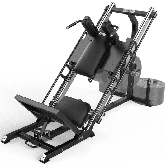 FED Fitness 2‑in‑1 Leg Press&Hack Squat Machine for Home Gym, 36.02" Sliding Travel for Smoother Training, with ATG Wedge and Weight Storage