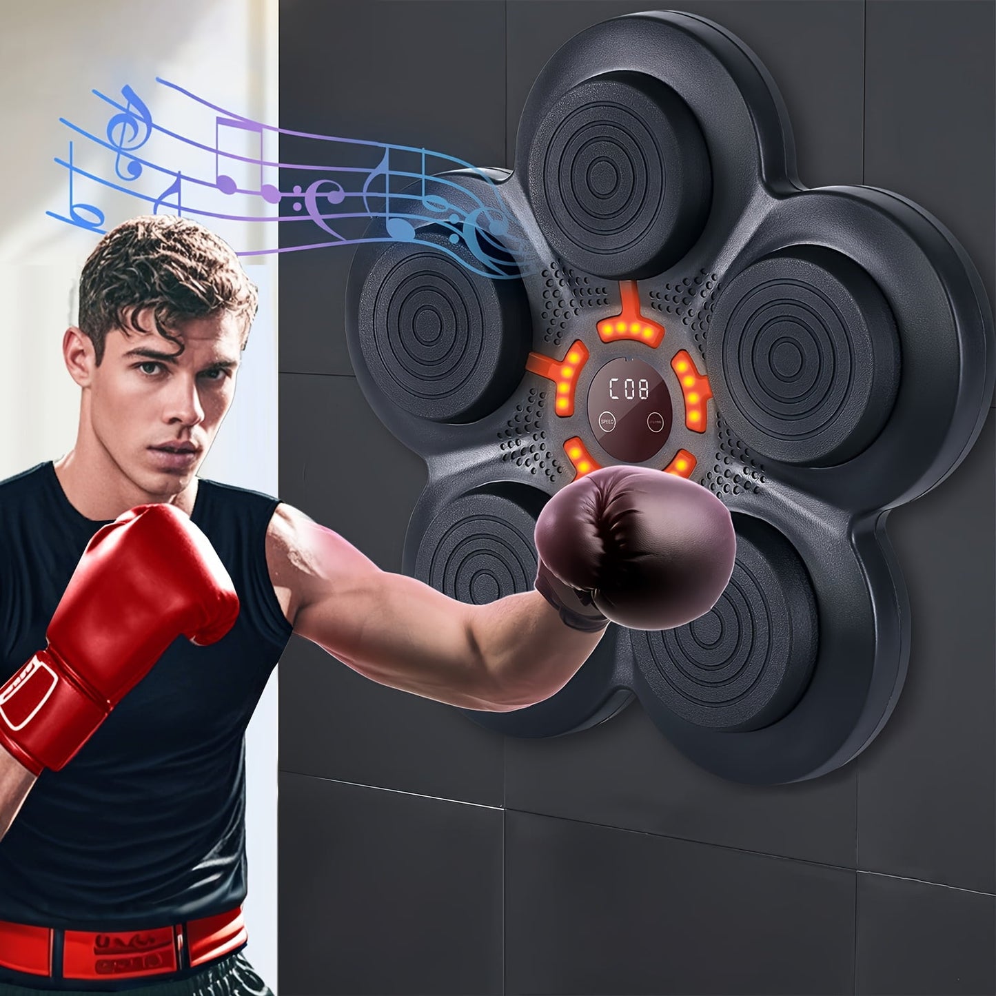 FITVEN Kids Punching Bag 4.4lb with Boxing Gloves, Height Adjustable Boxing Bag,Freestanding Punching Ball for Ages 3-13 Kids 35.5-50.7 inchs adjustable Punching Bag