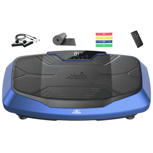 FLYBIRD 4D Vibration Plate: Triple Motors, 330lb Capacity - For Bone Strength & Lymphatic Drainage