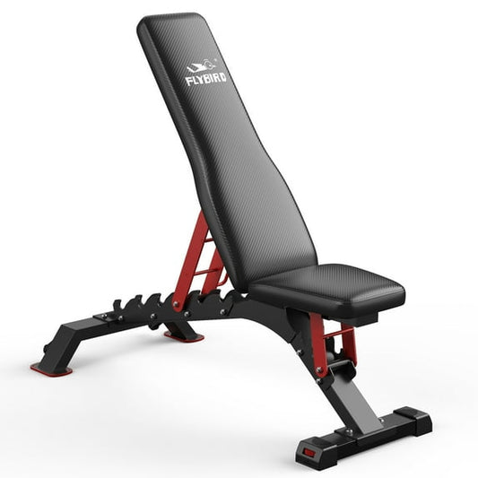 FLYBIRD Weight Bench, 1200LBS Weight Capacity Strength Training Bench Heavy-duty Adjustable Workout Bench