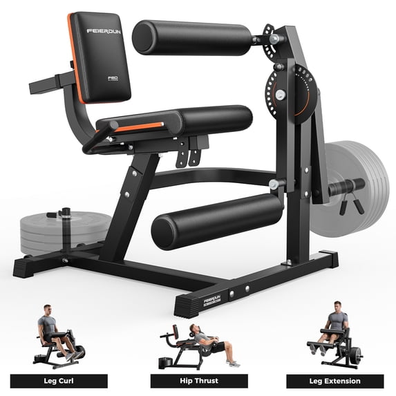3‑in‑1 Leg Press Hack Squat Machine with Stretch Board – Adjustable Leg Press Machine for Home Gym with Full Range of Motion & Ultra-Quiet Pulley System