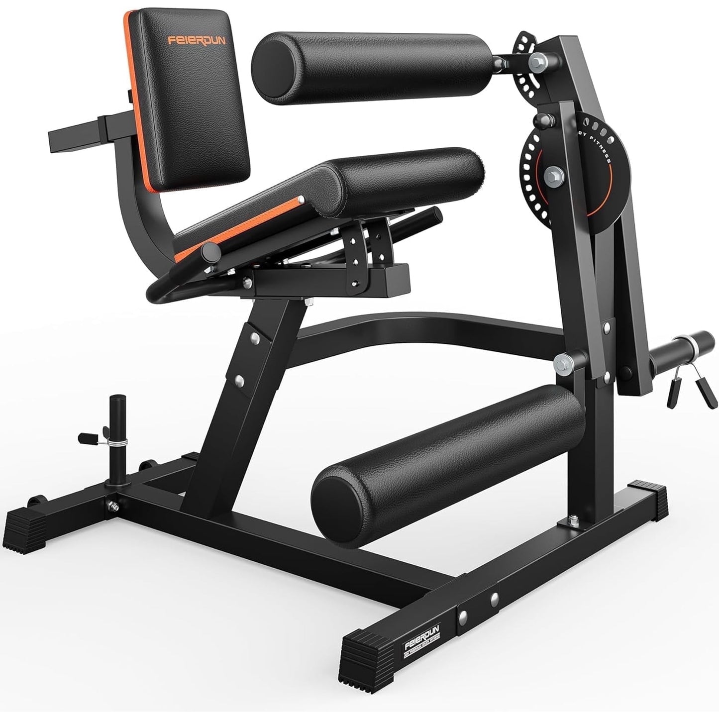 4 IN 1 Leg Extension Curl Machine - Adjustable Leg Curl Machine with 700lbs Capacity (Black)