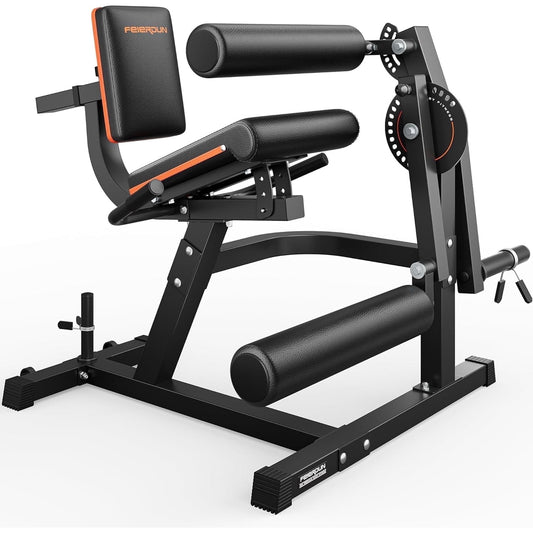 4 IN 1 Leg Extension Curl Machine - Adjustable Leg Curl Machine with 700lbs Capacity (Black)