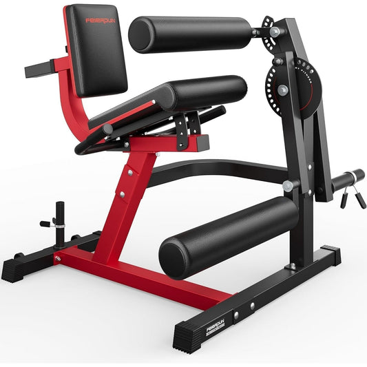 4 IN 1 Leg Extension Curl Machine - Adjustable Leg Curl Machine with 700lbs Capacity (Black)