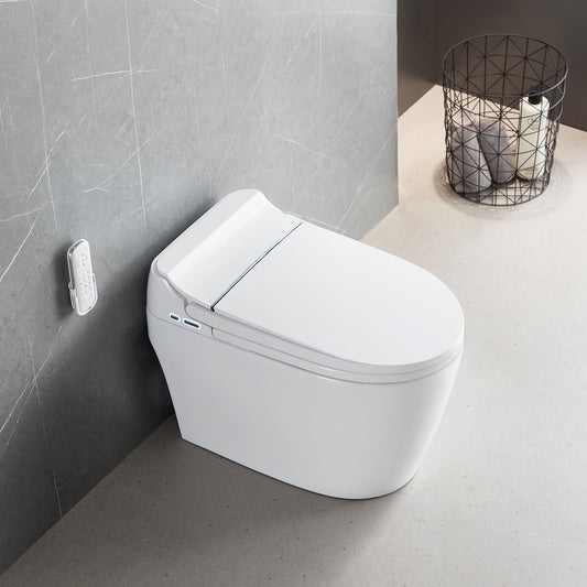 UKEEP 2023 one-piece Smart Toilet with Advance Bidet And Soft Closing Seat, Auto Dual Flush, UV-LED Sterilization, Heated Seat, Warm Water and Dry