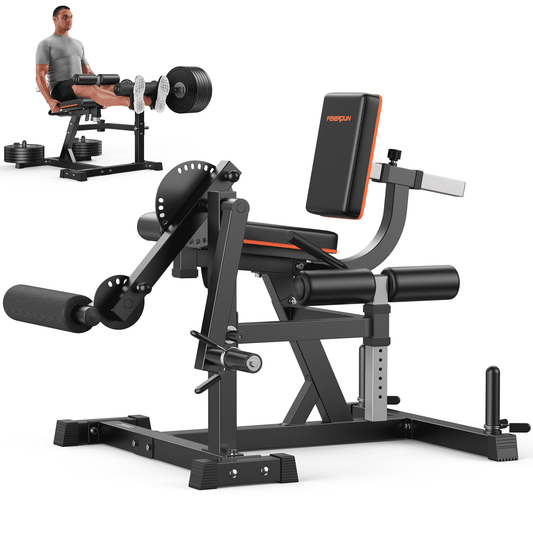 UPGO 700lbs Leg Extension & Curl Machine - Adjustable Home Gym Equipment for Thighs and Hamstrings, Leg Workout Machine with High Weight Capacity