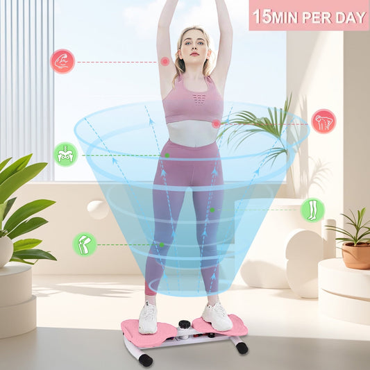 UPGO Exercise Twist Boards,Waist Twister Machine Exercise,Balance Board for Foot Massage and Weight Loss(Purple)