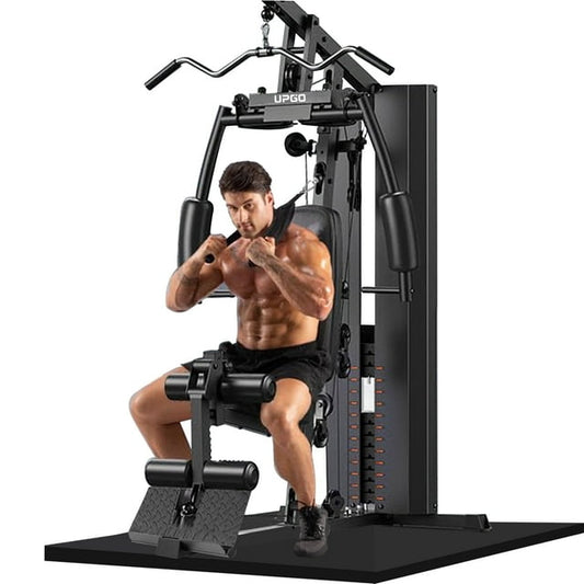 UPGO Home Gym, All-in-One Fitness Equipment, 154LBS Weight Stack, Full Body Workout Station with Pulley System