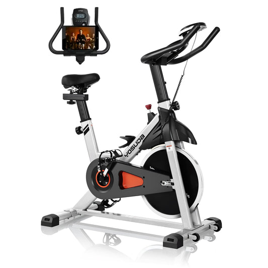 YOSUDA Indoor Cycling Bike Stationary Bike with 270lb Max Weight Exercise Bicycle with Ipad Mount & Comfortable Seat Cushion for Home Cardio Workout