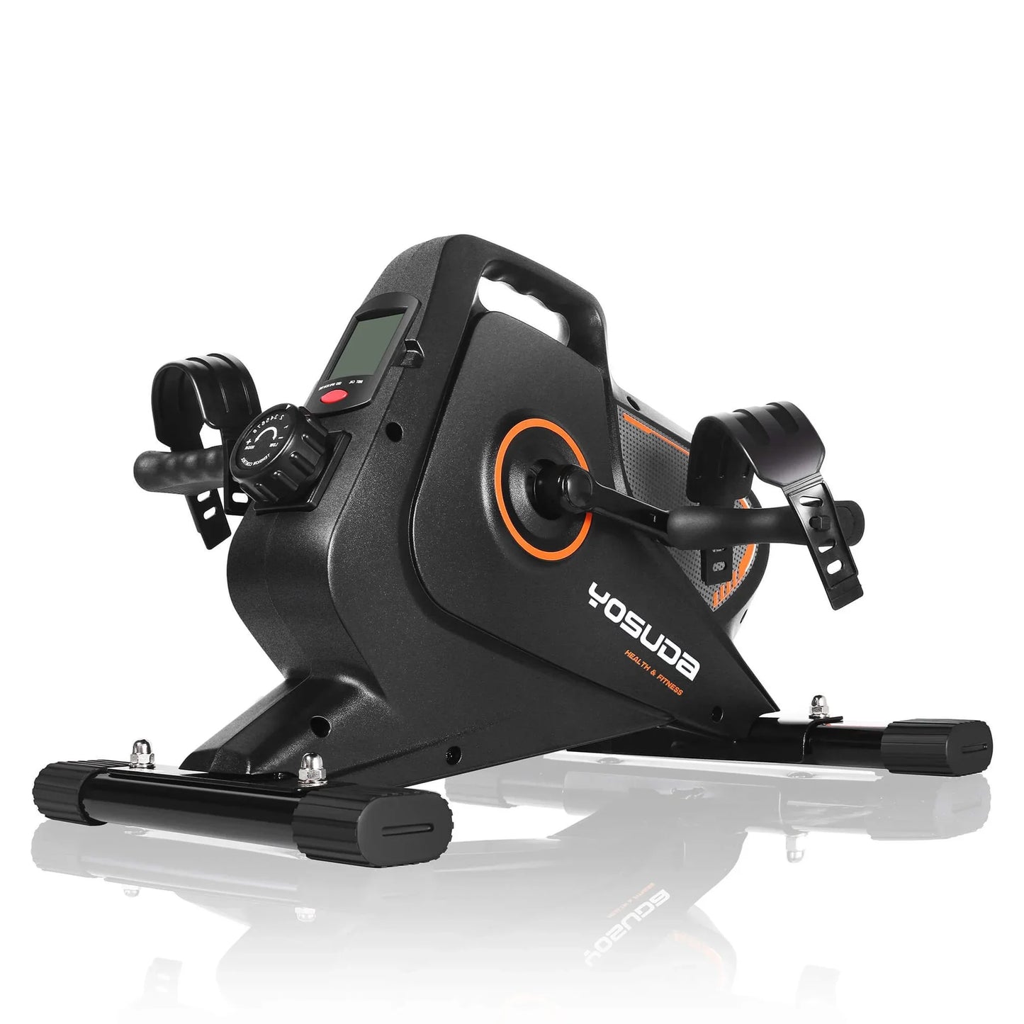 Yosuda Magnetic Under Desk Bike Pedal Exerciser - Portable Mini Trainer Bikes Desk Cycle, Leg Exerciser for Physical Therapy with LCD Display