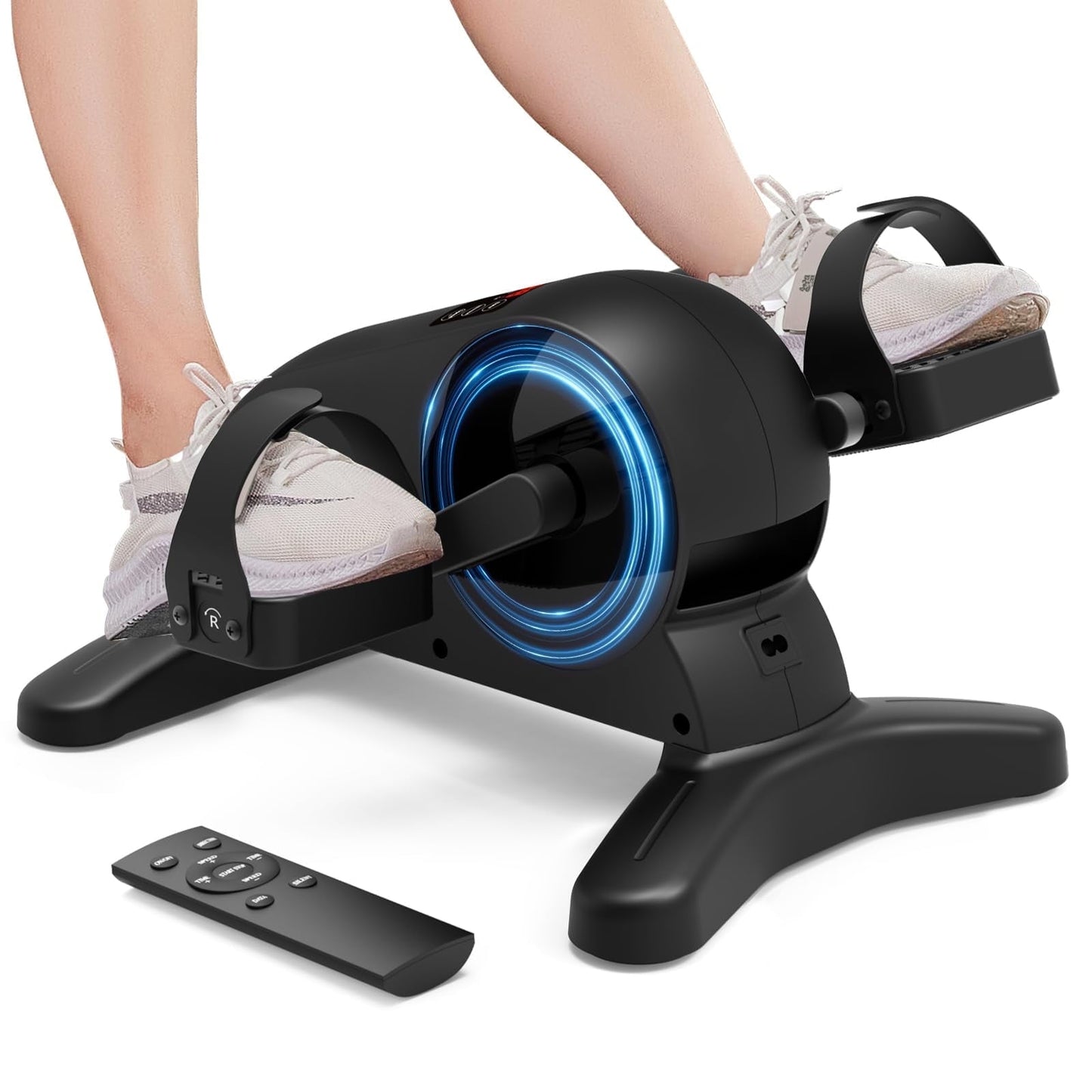 UPGO Mini Under Desk Bike ,Electric Pedal Exerciser Leg/Arm Cycle for Senior, Physical Therapy, with Remote Control