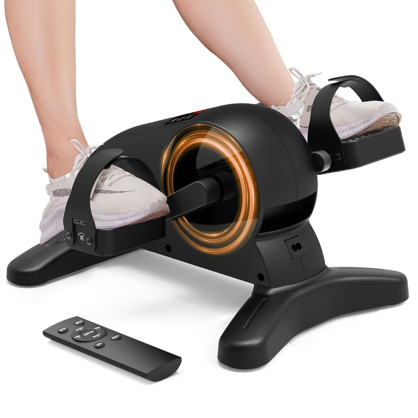 UPGO Mini Under Desk Bike ,Electric Pedal Exerciser Leg/Arm Cycle for Senior, Physical Therapy, with Remote Control