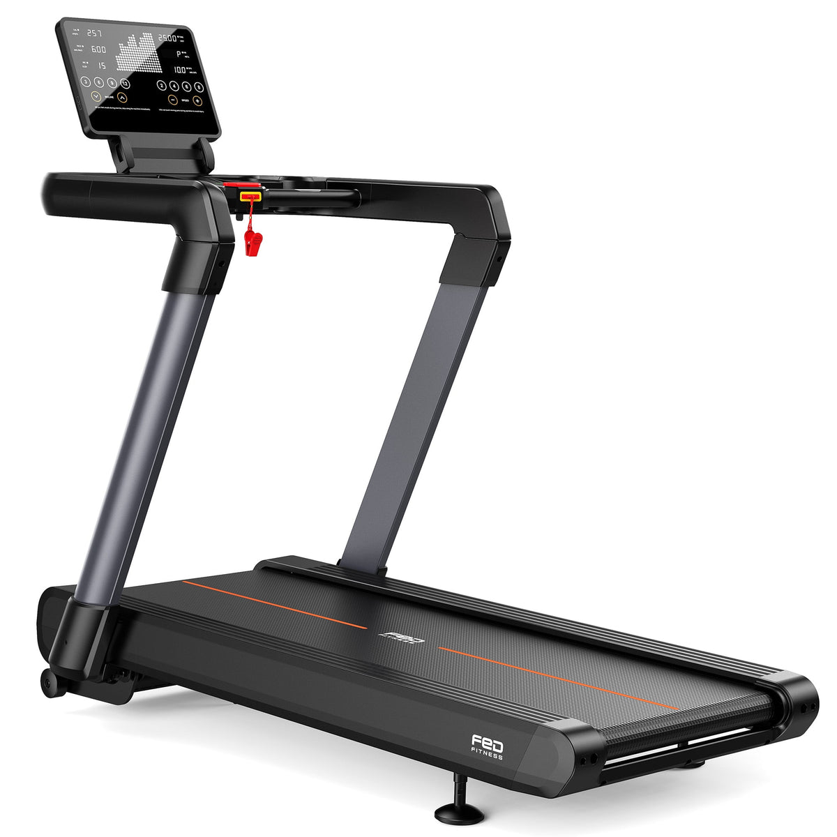 FED FITNESS 15% Auto Incline Treadmill Bluetooth Compatible, 400lbs Weight Capacity,4 HP Peak Motor,60.2" x 20.1" Running Belt
