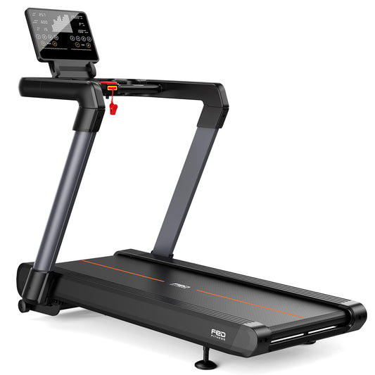 FED FITNESS 15% Auto Incline Treadmill Bluetooth Compatible, 400lbs Weight Capacity,4 HP Peak Motor,60.2" x 20.1" Running Belt