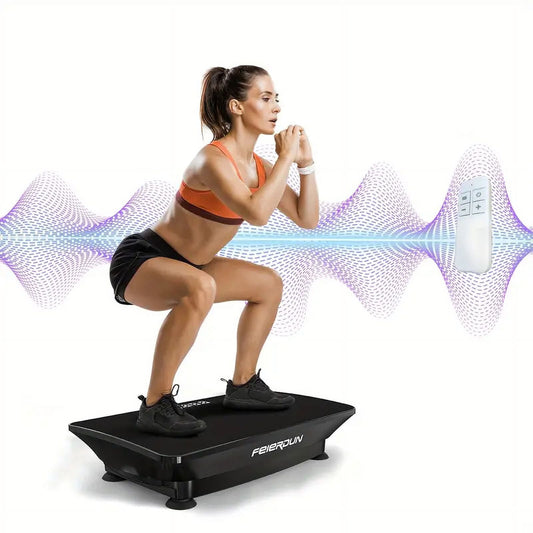 UPGO Vibration Plate Exercise Machine, Power Waver Vibration Plate Platform For Lymphatic Drainage Whole Body Vibration Plate Machine Helps Weight Loss Shaping Toning & Wellness Home Gyms Workout