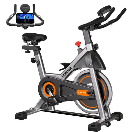 YOSUDA Exercise Bike Stationary Indoor Cycling Bike for Home 330 Lbs Weight Capacity, Comfortable Seat Cushion and LCD Monitor