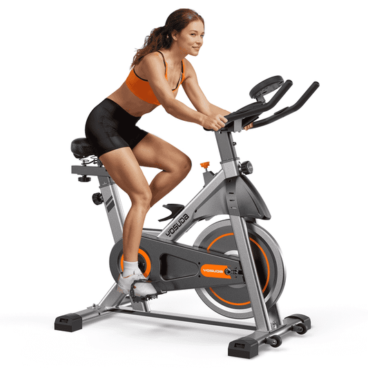 YOSUDA Exercise Bike-Stationary Indoor Cycling Bike for Home 330 Lbs Weight Capacity, Comfortable Seat Cushion and LCD Monitor