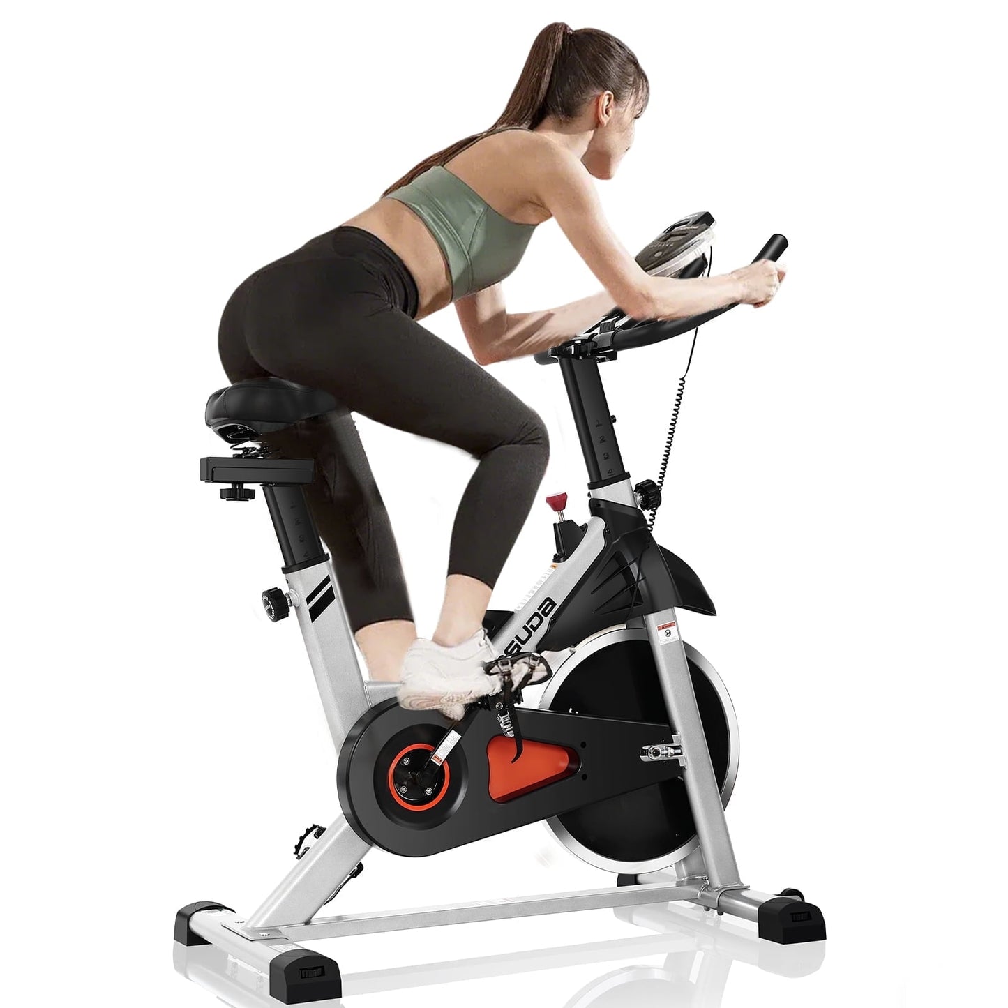 YOSUDA Indoor Cycling Bike Stationary Bike with 270lb Max Weight Exercise Bicycle with Ipad Mount & Comfortable Seat Cushion for Home Cardio Workout