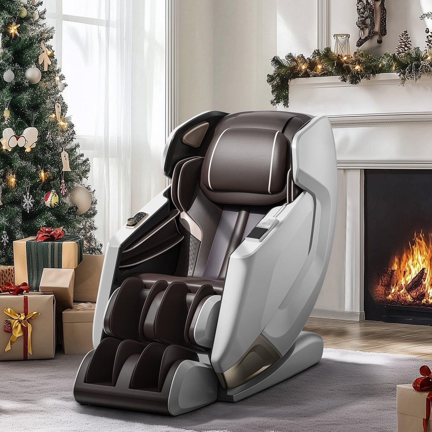 4D massage chair with APP Control, 55" SL Track, 3 zero gravity modes