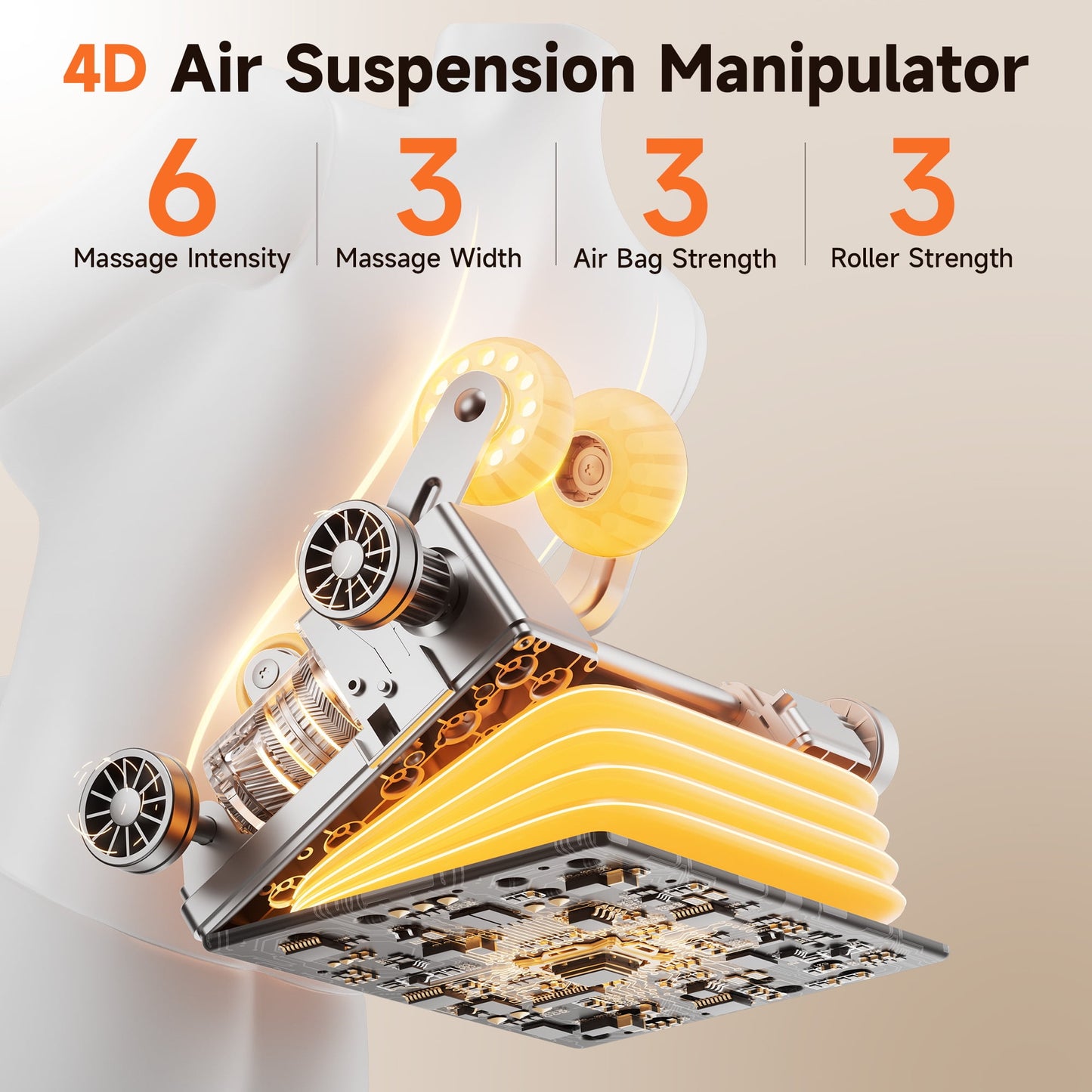 4D massage chair with APP Control, 55" SL Track, 3 zero gravity modes