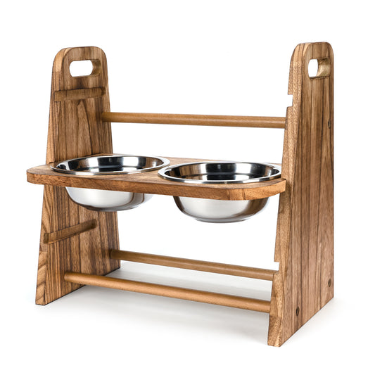 WAYPLUS Dog Bowls,3 Layers Adjustable Height, Elevated Dog Bowl Pet Feeder
